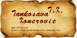 Tankosava Komerović vizit kartica